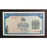 Rodézia 1 Dollar 1974 UNC