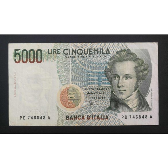 Italy 5000 Lire 1985 F