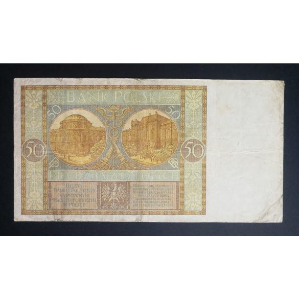 Poland 50 Zlotych 1929 F