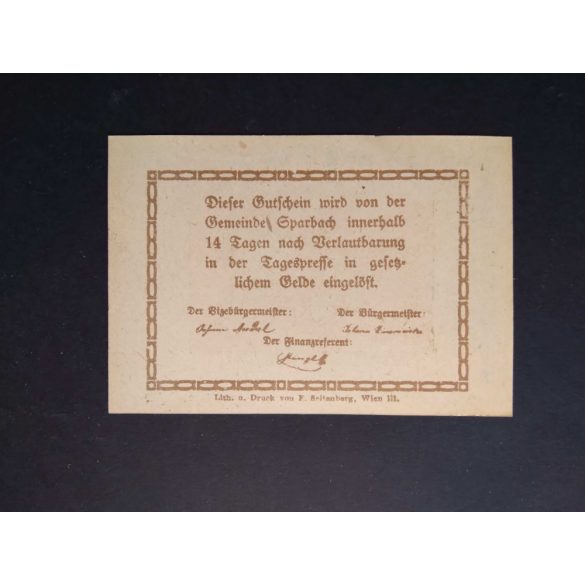 Austria 10 Heller 1920 Aunc+ Sparbach