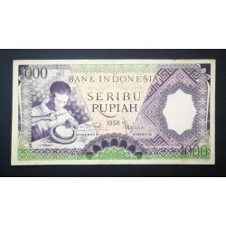 Indonézia 1000 Rupiah 1958 VF+