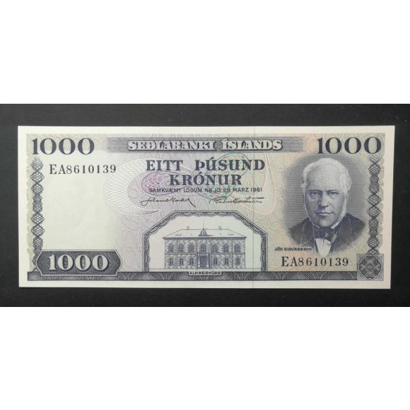 Izland 1000 Krónur 1961 UNC-