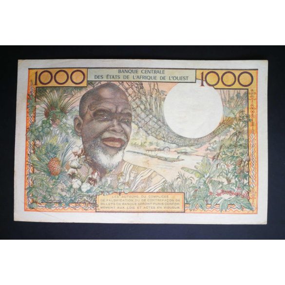 Nyugat-Afrikai Államok, Elefántcsontpart 1000 Francs 1961 VF+