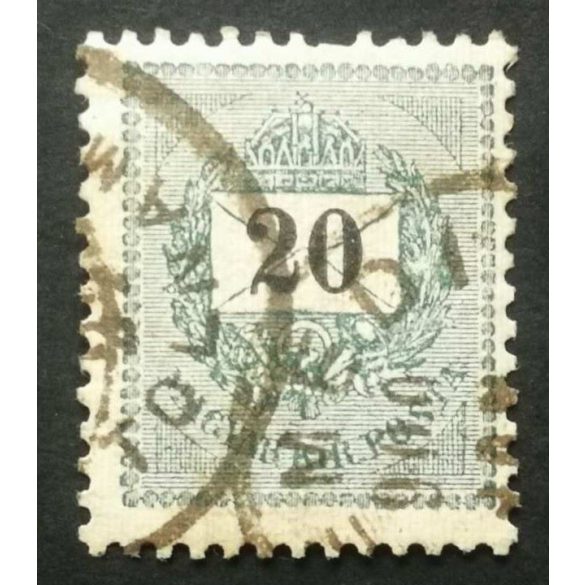 Hungary 1898 Letter, black cipher 20 kr. perf. 12 : 11 3/4 (N)ÉMEDI / TOLNA M. Gudlin used