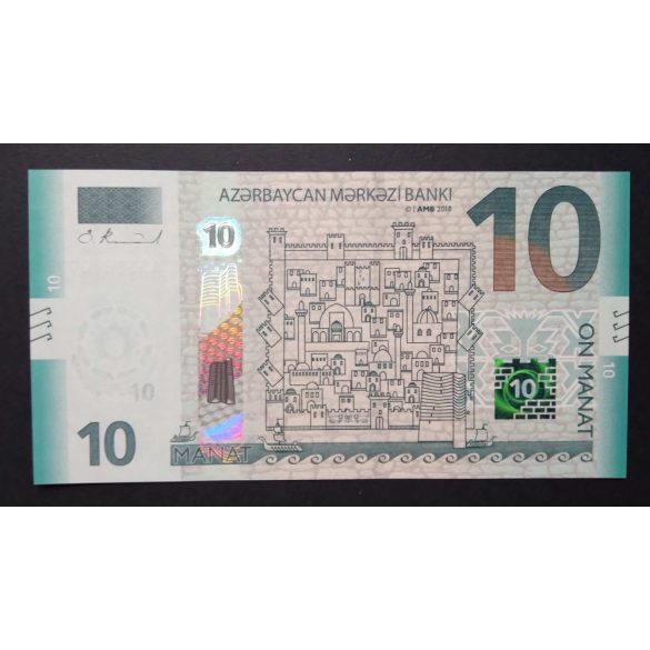 Azerbajdzsán 10 Manat 2018 Unc 