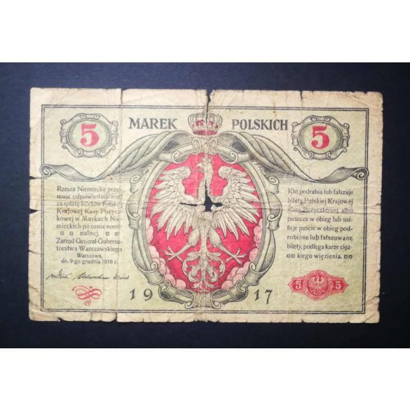Lengyelország 5 Marek 1917 G