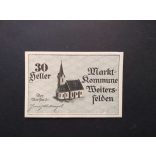 Austria 30 Heller 1920 Unc Weitersfelden