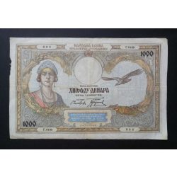 Jugoszlávia 1000 Dinara 1931 F-