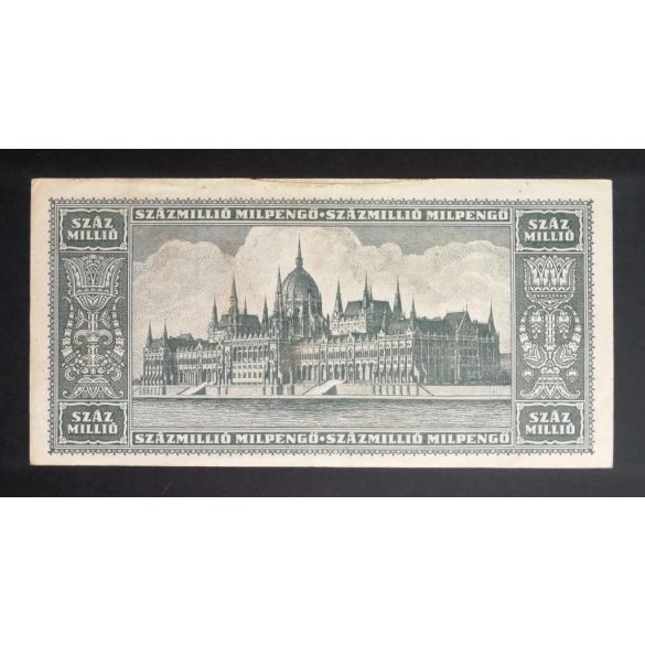 Hungary 100 million Milpengő 1946 VF