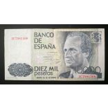 Spain 10000 Pesetas 1985 VF