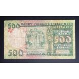 Madagaszkár 500 Francs/ 100 Ariary 1974 VG+