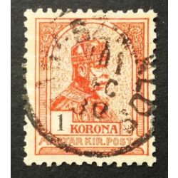   Hungary 1900 King Franz Joseph 1 K. perf. 12 : 11 3/4 NAGY-SZ-MIKLÓS used