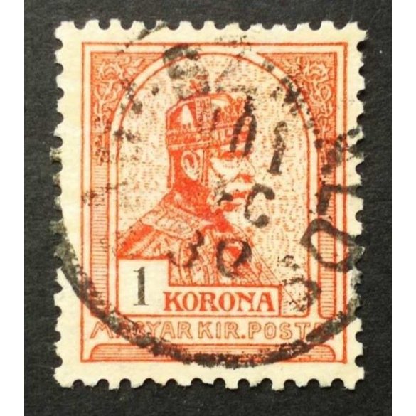 Hungary 1900 King Franz Joseph 1 K. perf. 12 : 11 3/4 NAGY-SZ-MIKLÓS used