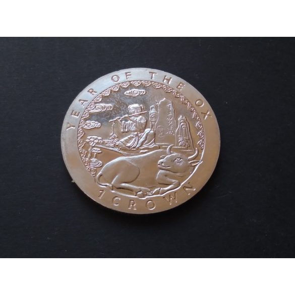 Isle of Man 1 Crown 1996 28.8 g Year of the OX copper-nickel