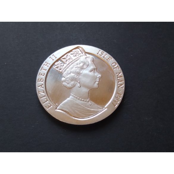 Man-Sziget 1 Crown 1997  28,8 g Az ökör éve réz-nikkel