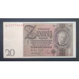 Germany 20 Reichsmark 1929 VF