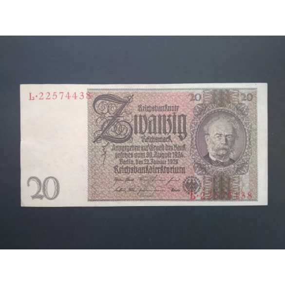 Németország 20 Reichsmark 1929 VF