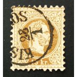 Austria used in Hungary 1867 15 kr. KIS(KŐR)ÖS