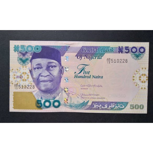 Nigéria 500 Naira 2021 UNC