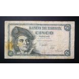 Spain 5 Pesetas 1948 F