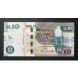 Zambia 10 Kwacha 2022 Unc