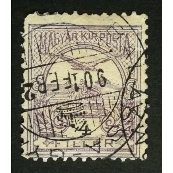 Hungary 1900 TURUL 4 F. perf. 12 : 11 3/4 BALASSA-GYA(RMAT) used