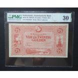 Netherlands 25 Gulden 1930 VF, PMG graded banknote