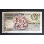 Belgian Congo 100 Francs 1960 F