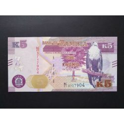 Zambia 5 Kwacha 2021 UNC