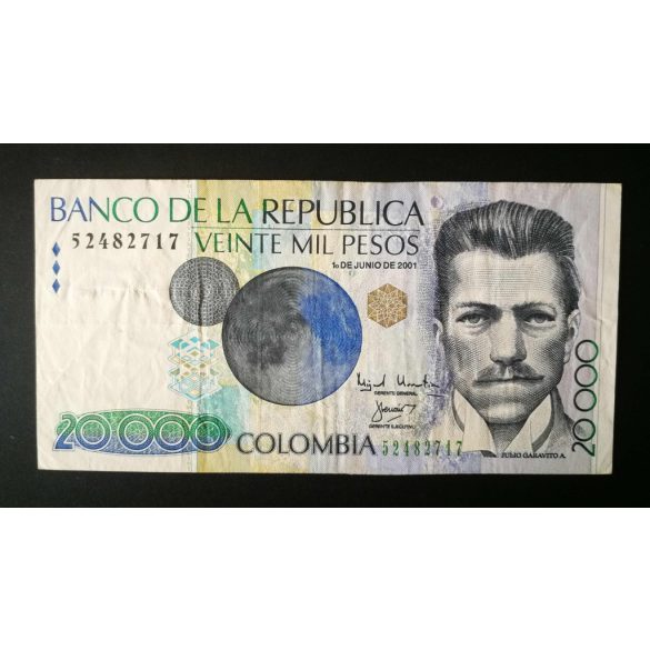Colombia 20000 Pesos 2001 F+
