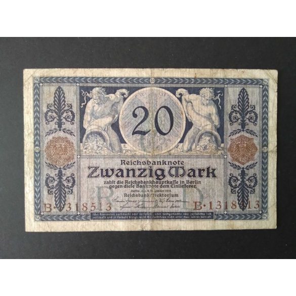 Németország 20 Mark 1915 F