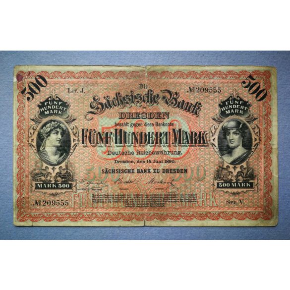 Germany 500 Mark 1890 F