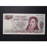 Argentina 10 Pesos 1971 Unc