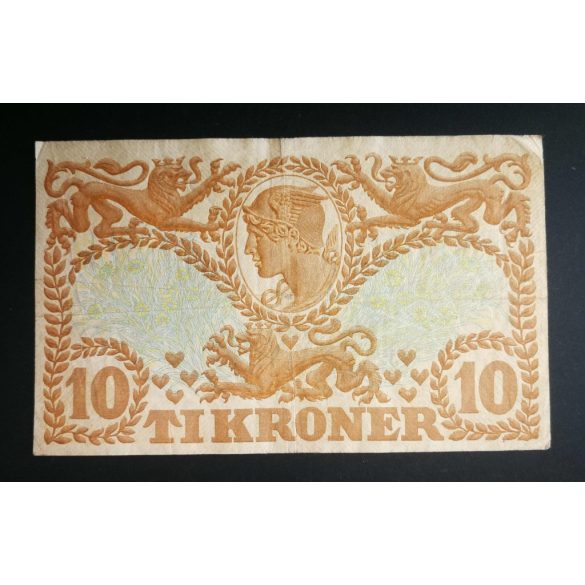 Denmark 10 Kroner 1942 F+