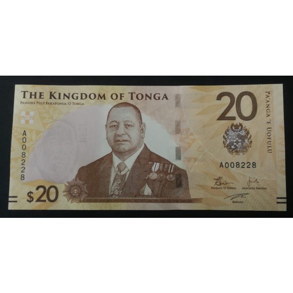 Tonga 20 Pa'anga 2023/24 UNC 