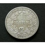 Németország 1 Márka 1907 5,5 g ezüst