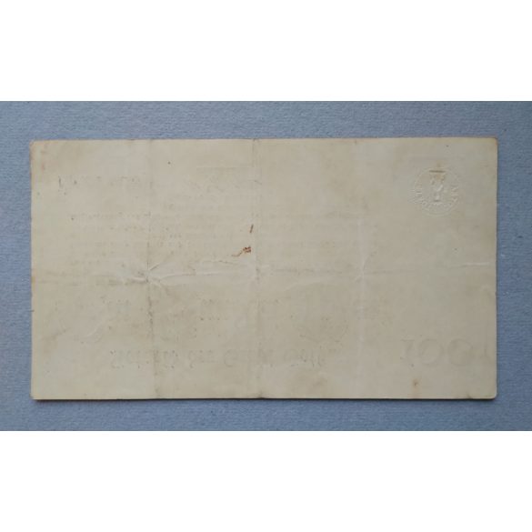 Németország Gotha 100 Márka 1922 VF