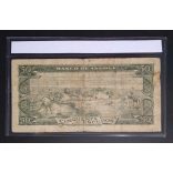 Angola 50 Escudos 1956 VG+ in plastic case