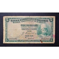 Albania 5 Franka Ari 1926 F