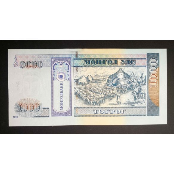 Mongólia 1000 Tugrik 2020 Unc 