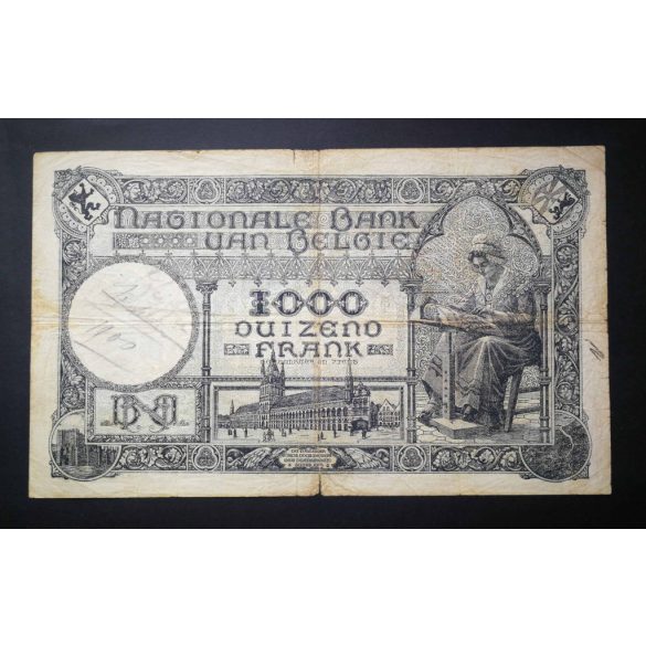 Belgium 1000 Francs 1927 VG+