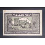 Németország Eschweiler und Stolberg 100 Millió Mark 1923 VF