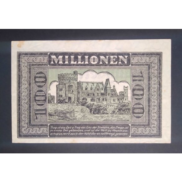 Németország Eschweiler und Stolberg 100 Millió Mark 1923 VF