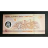 United Arab Emirates 5 Dirhams 2022 UNC Polymer