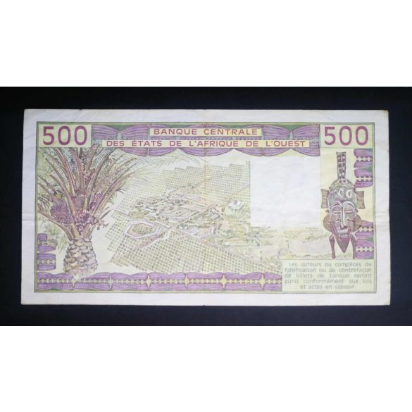 West African States Togo 500 Francs 1989 F