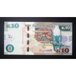 Zambia 10 Kwacha 2022 Unc