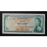 Kelet-karibi Államok 5 Dollars 1965 F+