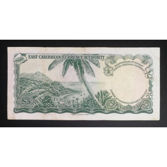 Kelet-karibi Államok 5 Dollars 1965 F+