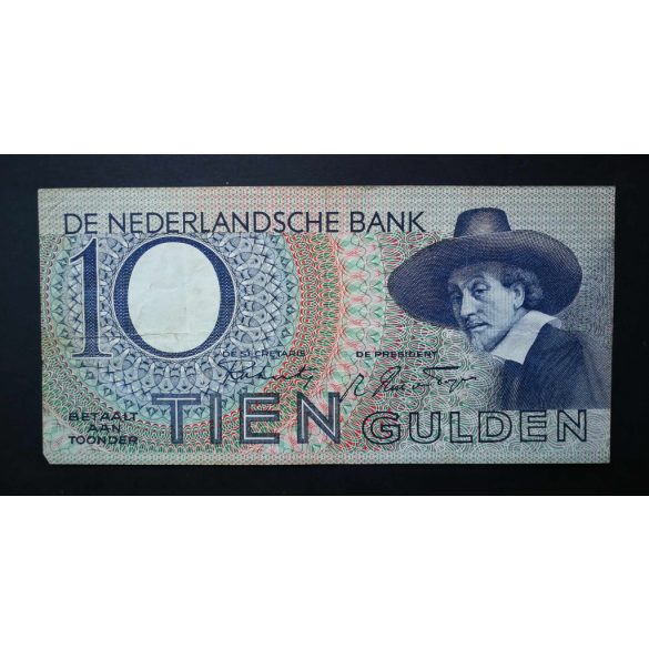 Netherlands 10 Gulden 1943 VF