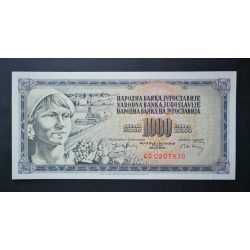 Yugoslavia 1000 Dinara 1974 Unc